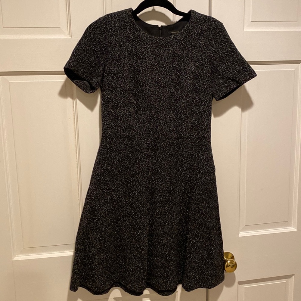 Ann Taylor black and white, fit & flare dress, size 4